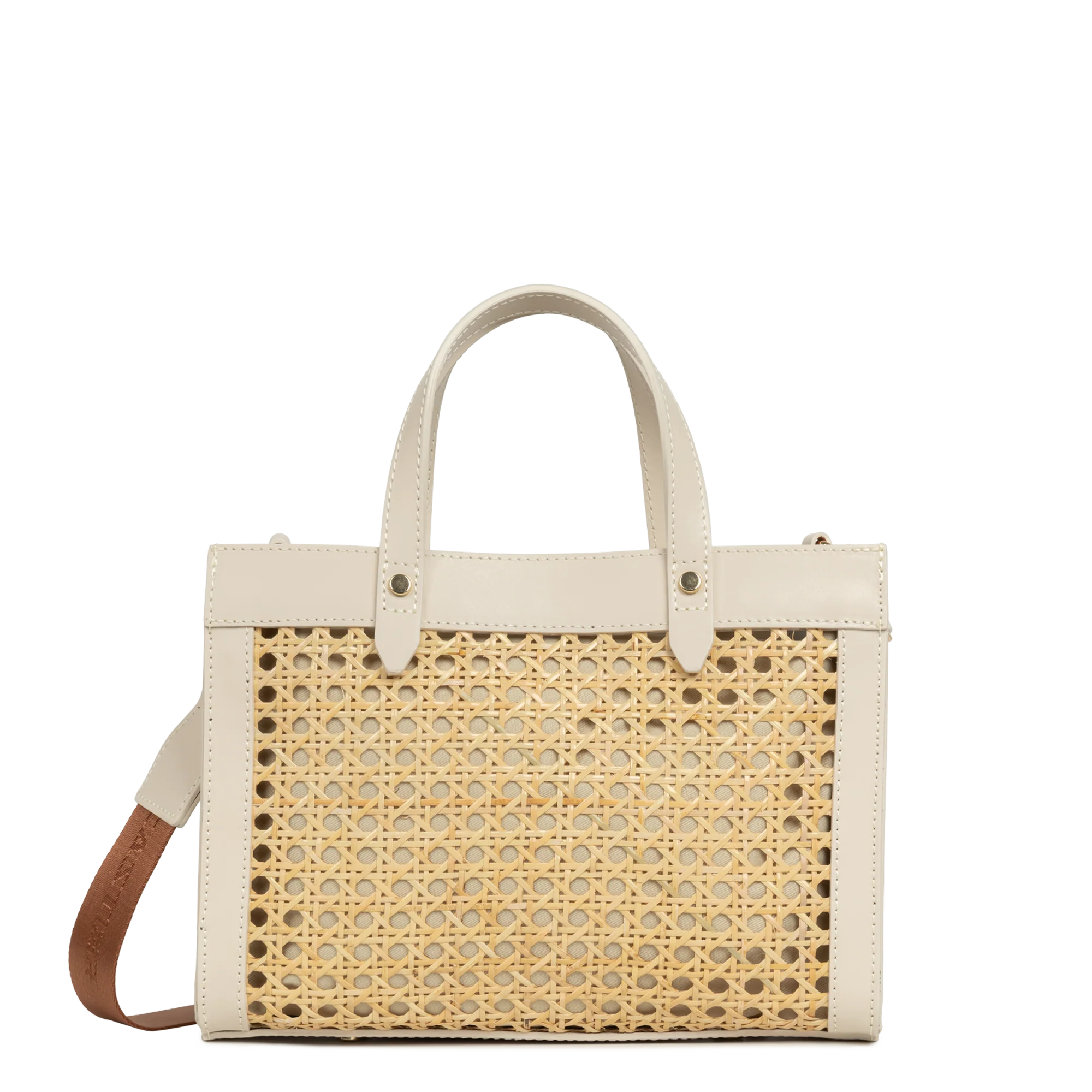 Petit sac cabas main - Cannage Rotin - Image 3