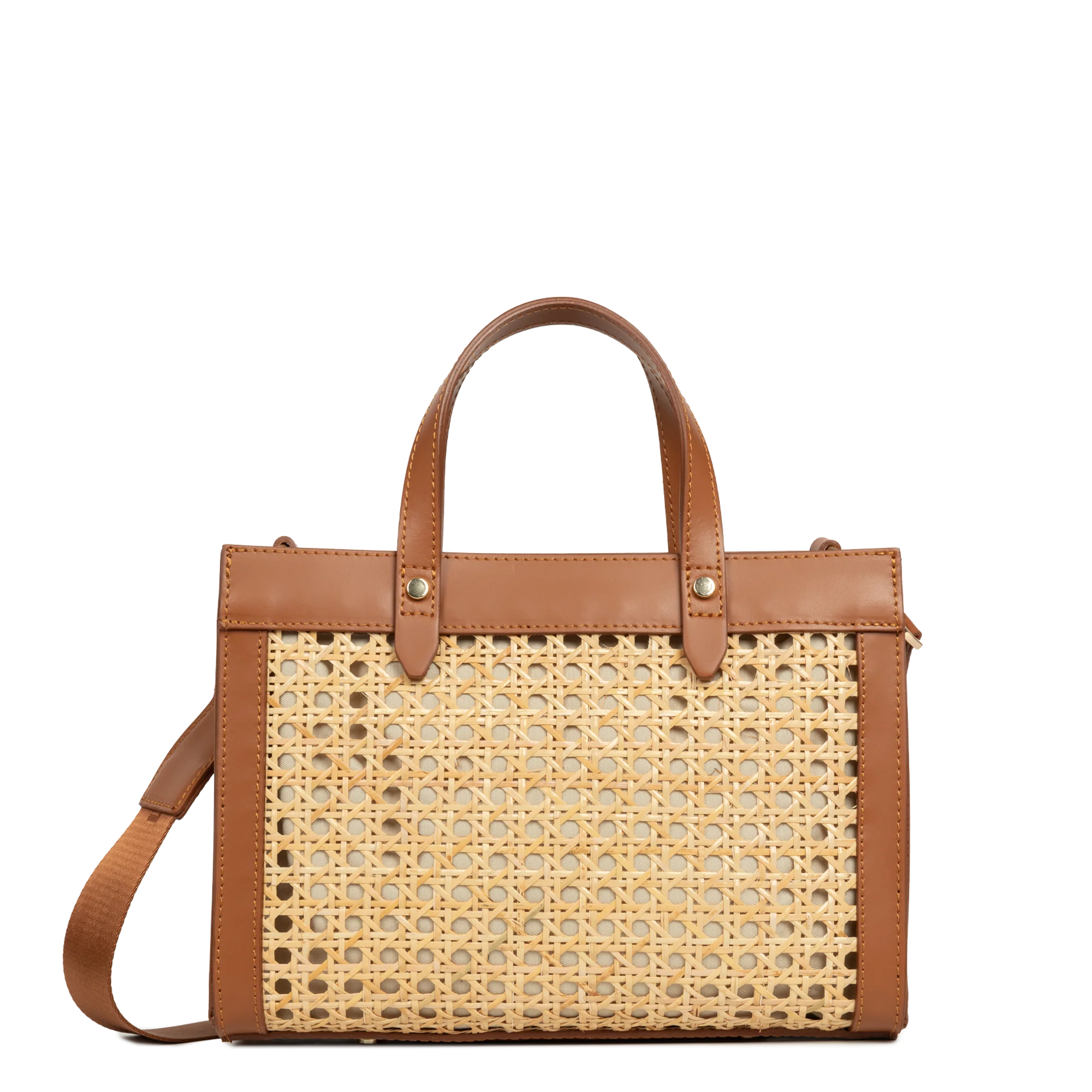 Petit sac cabas main - Cannage Rotin - Image 7