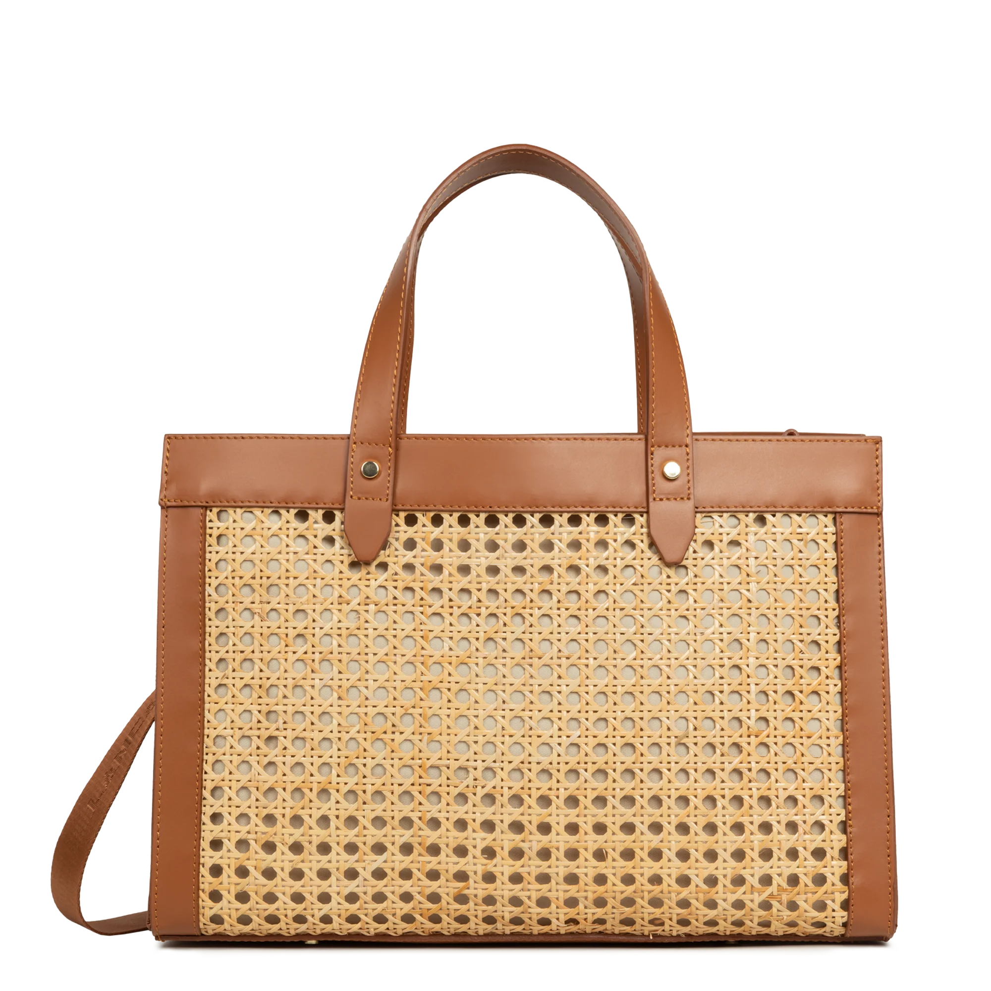 Sac cabas main - Cannage Rotin - Image 3